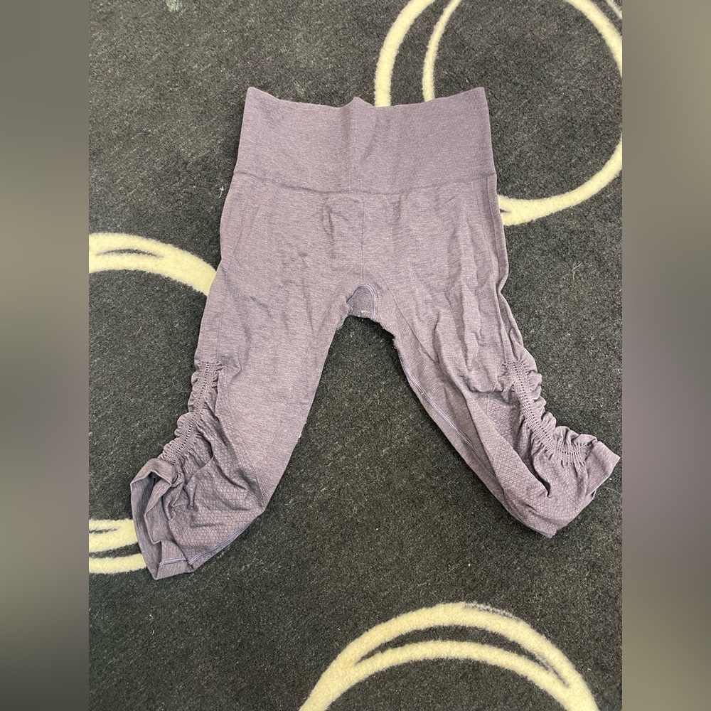 purple Lululemon over knee leggings